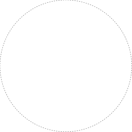 Dashed circle